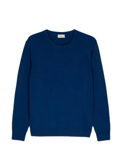 Altea Crew-neck Long-sleeve Sweater In Blue