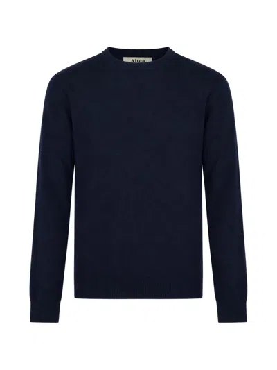 Altea Crew-neck Sweater In Blue