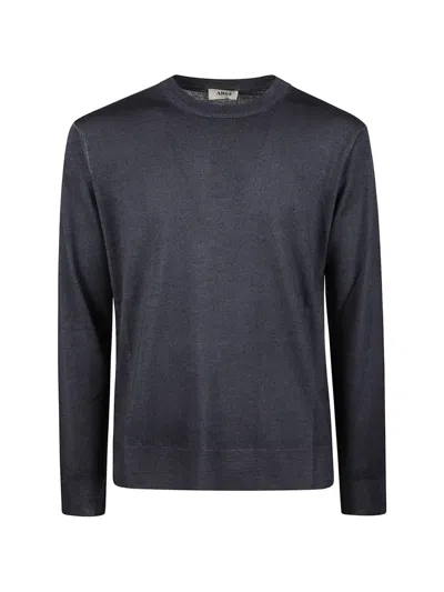Altea Crew-neck Wool Sweater In Black