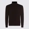 Altea Speckled-knit Sweater In Brown