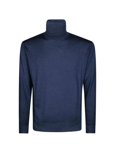 Altea Dolcevita Merino Rasata Roll-neck Wool Sweater In Multi