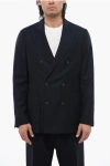 Altea Technical Wool Ciro Blazer With Double Breast
