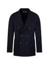 Altea Double-breasted Jacket In Blue
