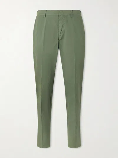 Altea Dumbo Tapered Cotton-blend Gabardine Trousers In Green