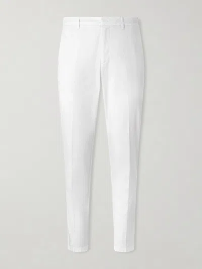 Altea Dumbo Tapered Cotton-blend Gabardine Trousers In White