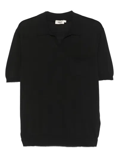Altea Fine-knit T-shirt In Black