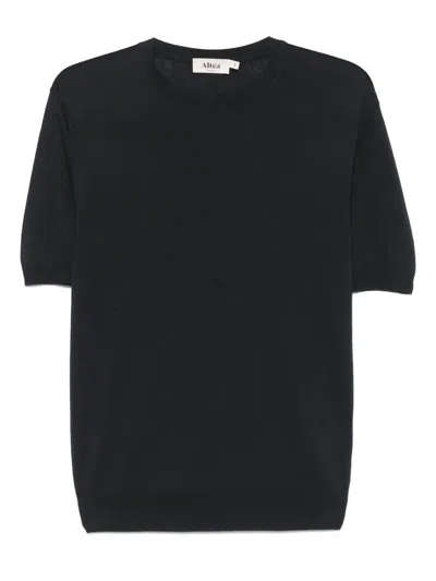 Altea Fine-knit T-shirt In Blue