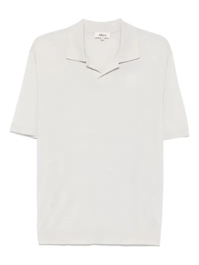 Altea Fine-knit T-shirt In Grey
