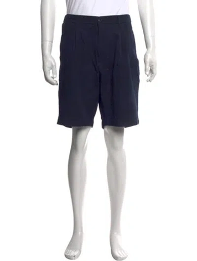 Pre-owned Altea Flat Front Shorts In Blue
