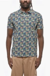 Altea Floral Print Short Sleeved Polo In Multi