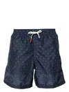 Altea Floral-print Swim Shorts In Blue