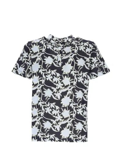Altea Floral-print Cotton Polo Shirt In Multi