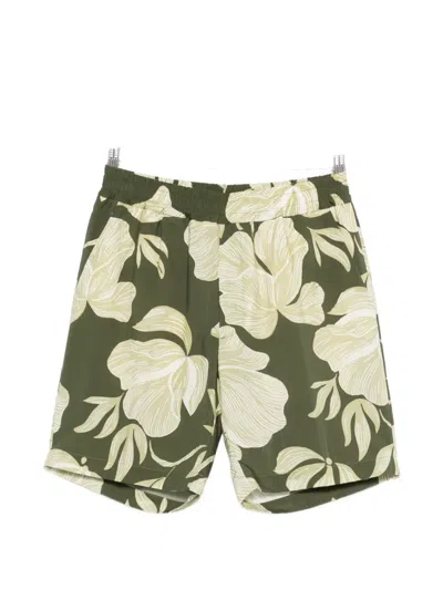 Altea Floral-print Shorts In Green