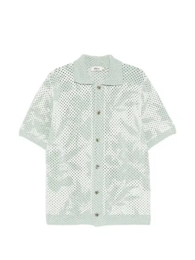 Altea Floreal-print Short-sleeve Shirt In Blue