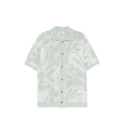 Altea Floreal Print Short Sleeve Shirt In Green