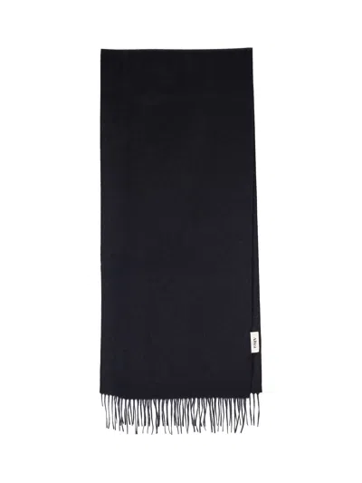 Altea Fringed Cashmere Scarf In Black