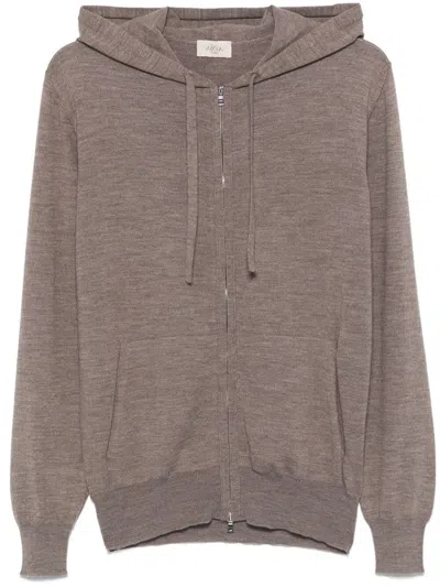 Altea Zip-up Hoodie In Beige