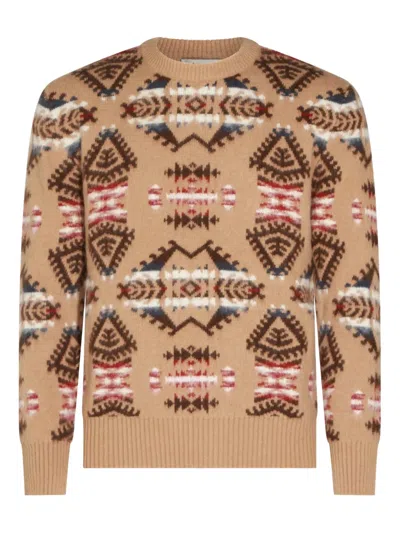 ALTEA GEOMETRIC-PATTERN SWEATER
