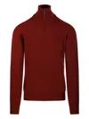 Altea Half-zip Sweater In Red