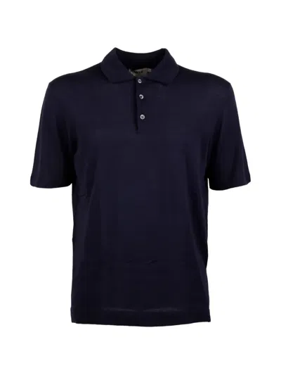 Altea Half-button Polo Shirt In Blue