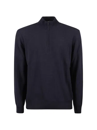 Altea Half-zip Sweater In Blue