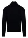 Altea High-neck Wool Sweater In Black