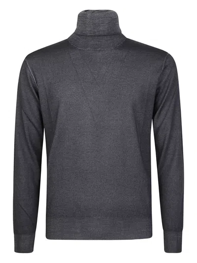 Altea High-neck Wool Sweater In Gray