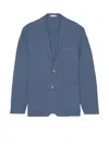 ALTEA AIR FORCE BLUE SINGLE-BREASTED LINEN JACKET