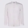 Altea Band-collar Button-up Shirt In Purple