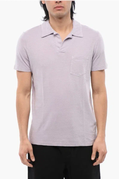 Altea Linen Blend Polo With Breast Pocket