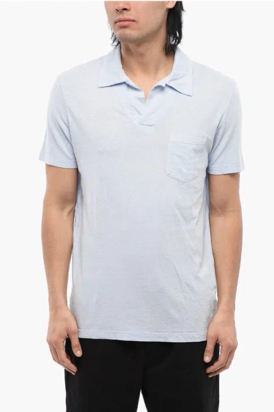 Altea Linen Blend Polo With Breast Pocket