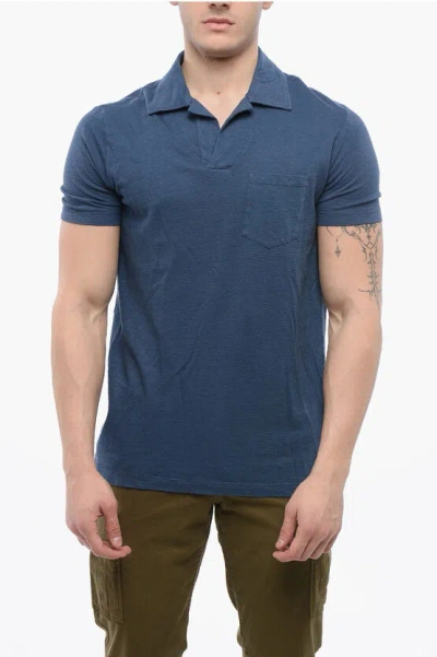 Altea Linen Blend Polo With Breast Pocket