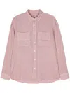 Altea Linen Chambray Shirt In Pink