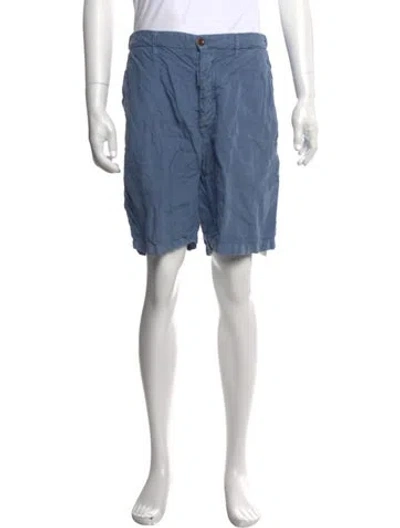 Pre-owned Altea Linen Chino Shorts In Blue