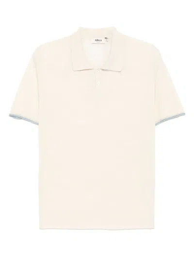 Altea Linen Polo Shirt In Neutral