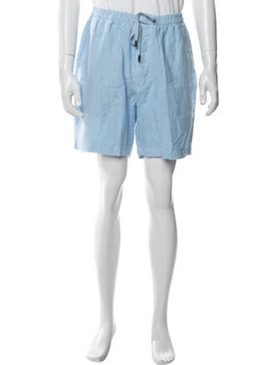 Pre-owned Altea Linen Shorts In Blue