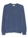 Altea Relaxed Fit Long Sleeve Crew-neck Sweater In Blue