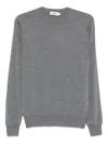 Altea Classic Long Sleeve Crew-neck Sweater In Gray