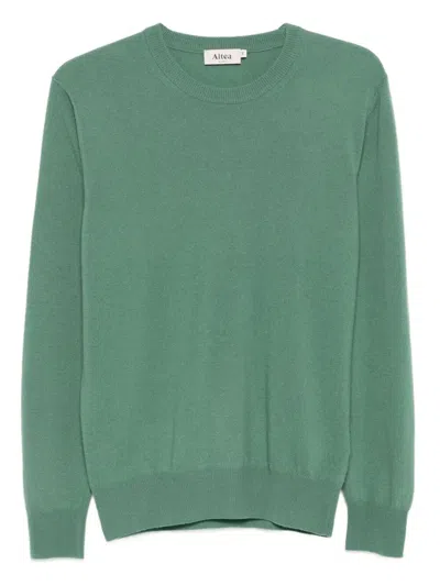 Altea Long Sleeve Crew-neck Sweater In Green