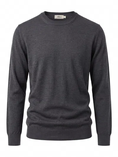 Altea Long Sleeve Crew-neck Sweater In Gray