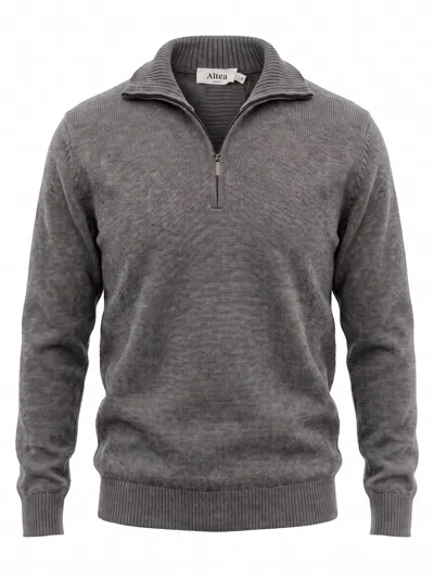 Altea Long Sleeve Crew-neck Sweater In Gray