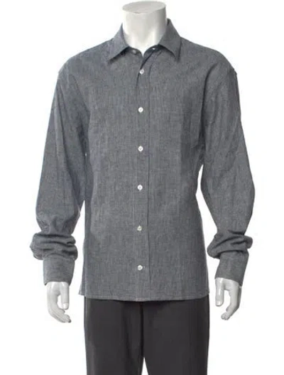 Pre-owned Altea Long Sleeve Denim Shirt In Blue