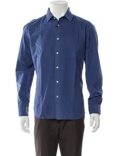 Pre-owned Altea Long Sleeve Dress Shirt In Blue