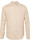Altea Long-sleeve Linen Shirt In Beige