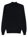 Altea Long Sleeve Mock-neck Sweater In Blue