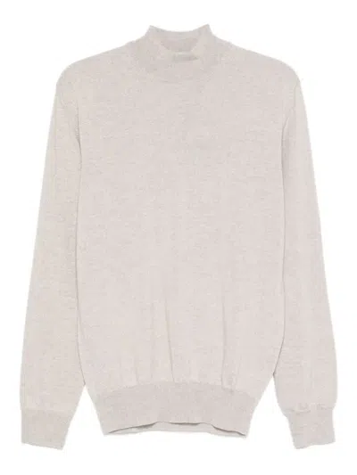 Altea Long Sleeve Mock-neck Sweater In Gray