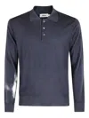 Altea Long-sleeve Polo Shirt In Blue