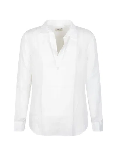 Altea Long-sleeve Polo Shirt In White