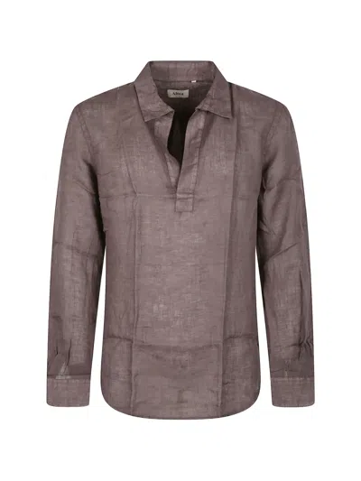 Altea Long-sleeve Shirt In Brown