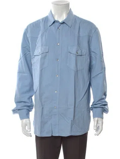 Pre-owned Altea Long Sleeve Shirt W/ Tags In Blue